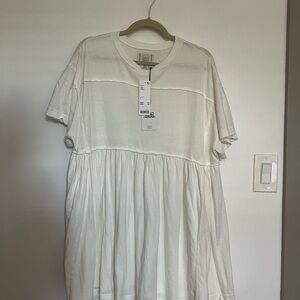 BDG Cream Short Sleeve Top